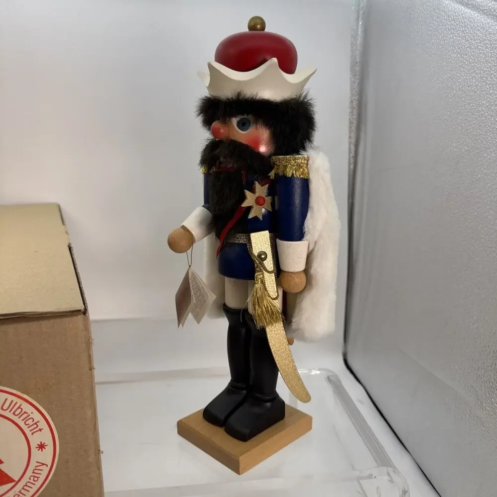 HOLZKUNST CHRISTIAN ULBRICHT NUTCRACKER King BAVARIA GERMANY Handmade